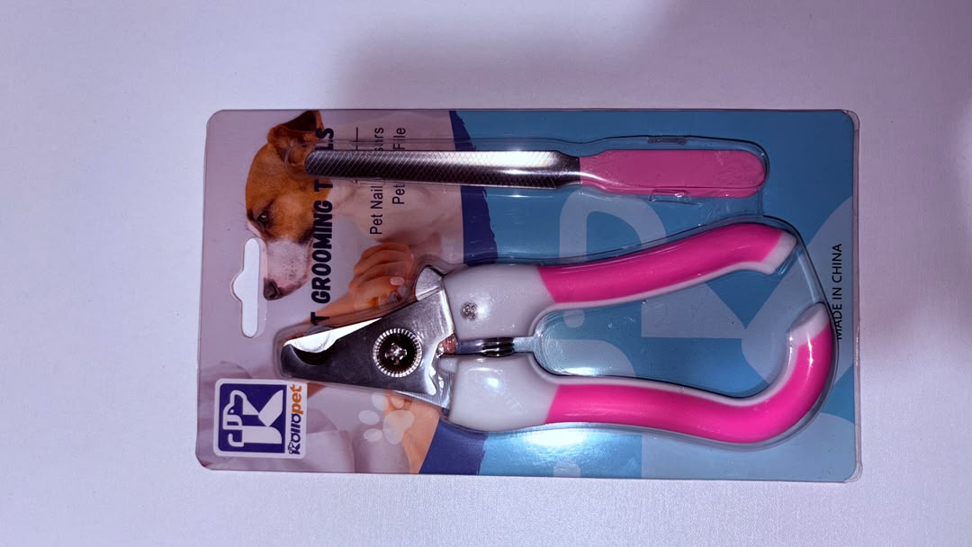 RoRoPet Pet Nail Clippers &amp; File Grooming Tool Set, Pink