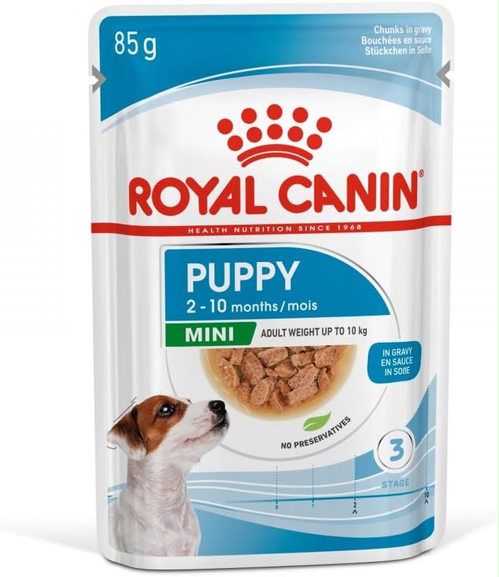 Royal Canin Mini Puppy Wet Dog Food Pouch, Chunks in Gravy, 2-10 Months, 85g