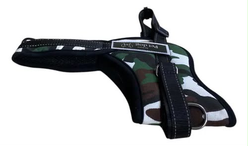 Pet Dog Camouflage No-Pull Adjustable Dog Harness