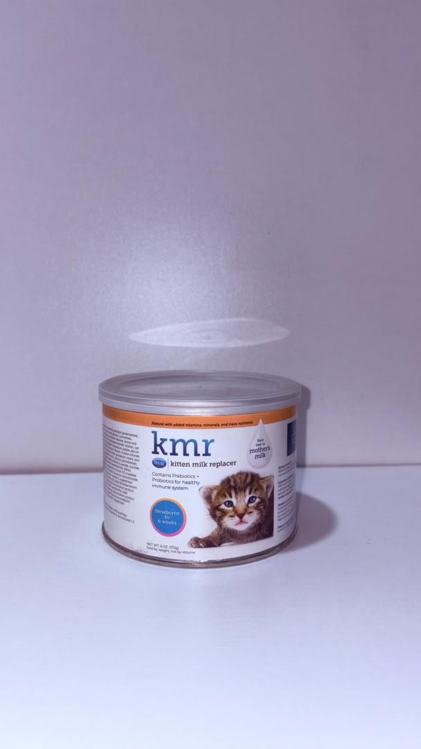 PetAg KMR Kitten Milk Replacer Powder with Prebiotics &amp; Probiotics – Complete Nutrition for Newborn Kittens (170g)