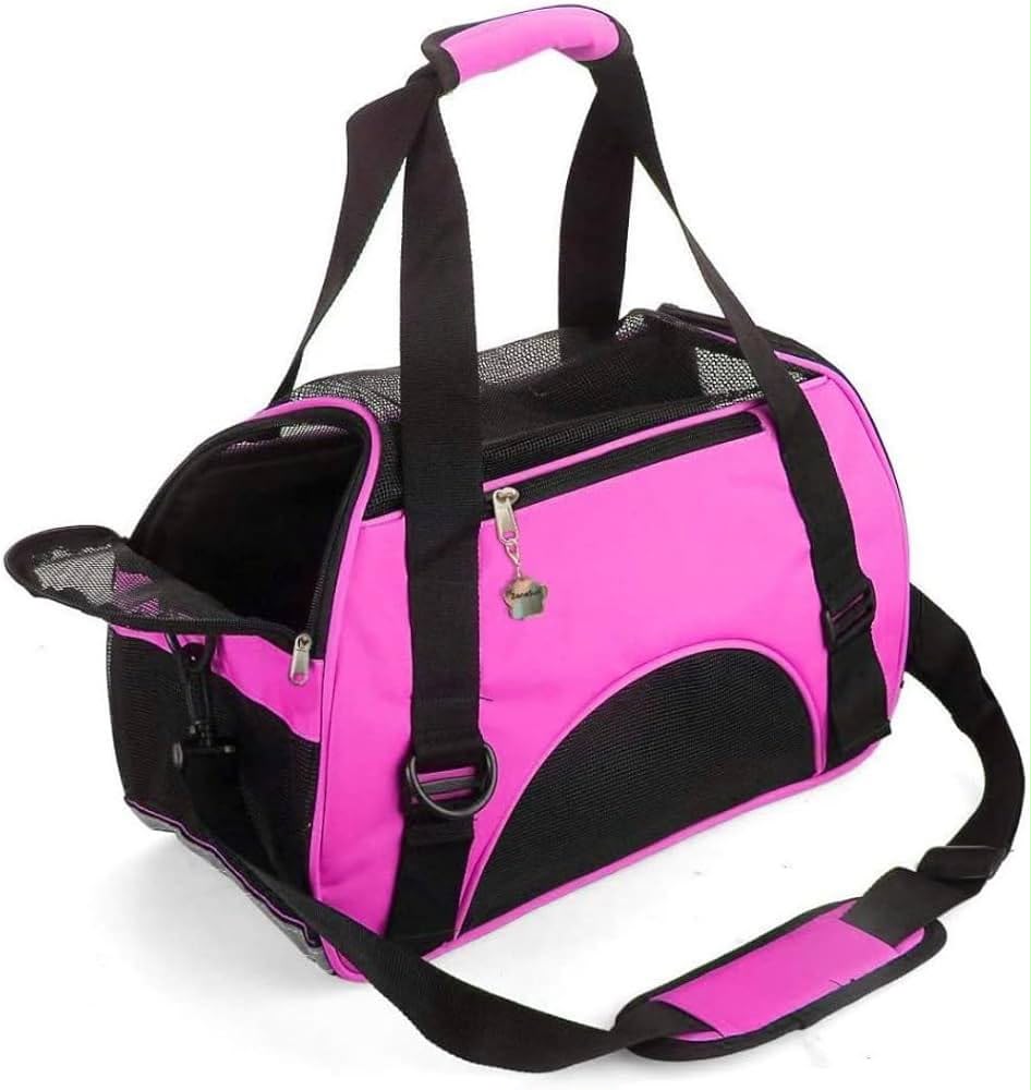 Airline-Approved Soft-Sided Pet Travel Carrier Bag with Shoulder Strap – All colors